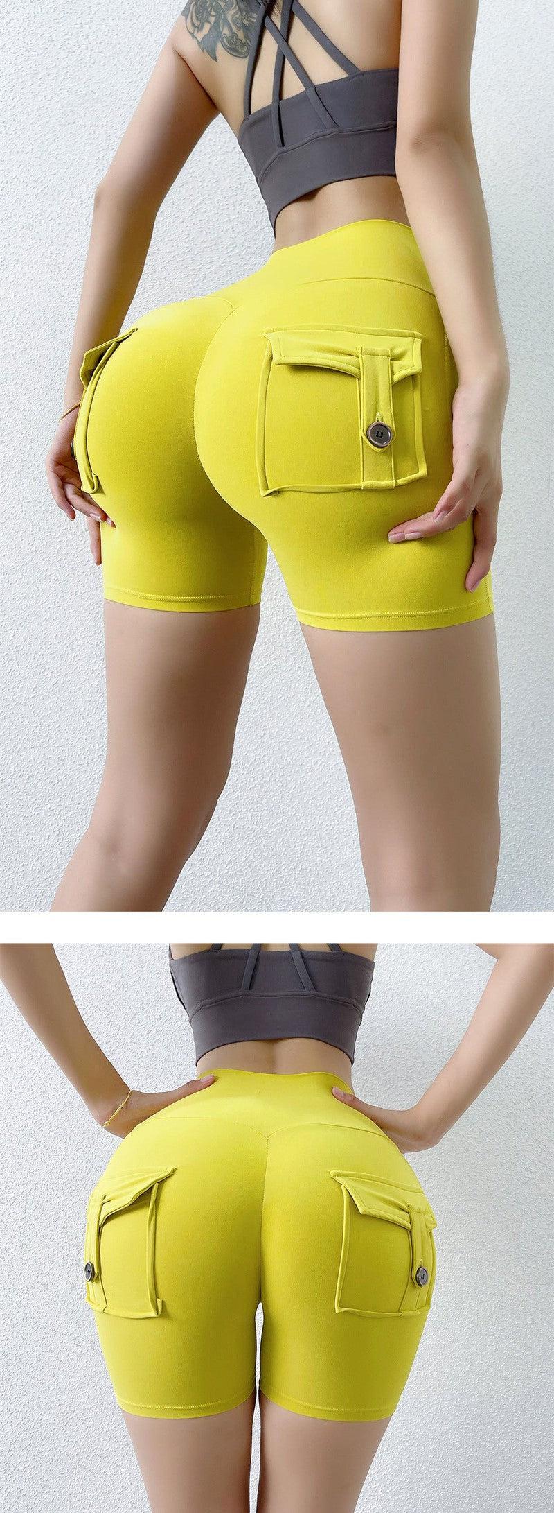 Cheky - Internet Celebrity Nude Feel Pocket Shorts Yoga Pants