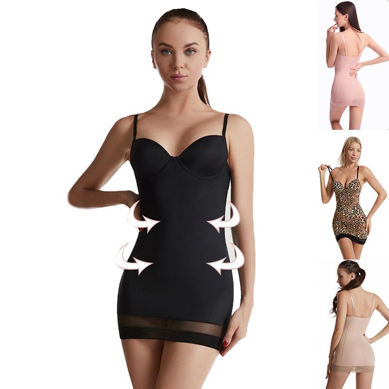 Cheky - Tight Suspender Dress For Shapewear Slimming Bottoming Skirt Support Tummy Corset Womens Clothing