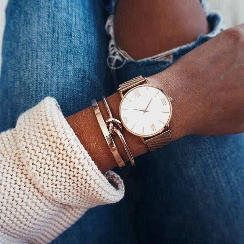 Cheky - Timeless Elegance Mesh Watch