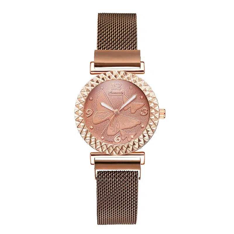 Cheky - 5PCS Women Watch Set Luxury Rose Gold Dress Quartz Watch Bracelet Ladies Sports Wrist Watch Clock Gift Women Relogio Feminino