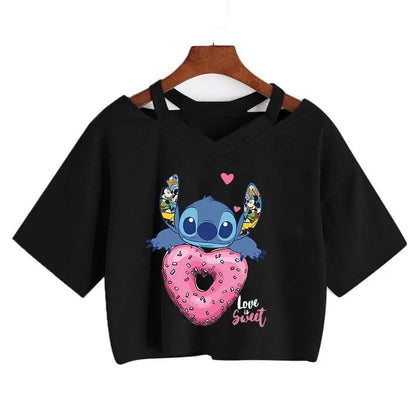 Cheky - Stitch Manga Crop Top