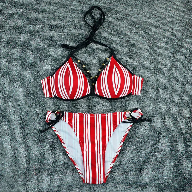 Cheky - Bikini 2023 New Swimsuit Women Swimwear Push Up Sexy Floral Print Bathing Suit Bikinis Set Brazilian Beach Female Wear Biqiuni