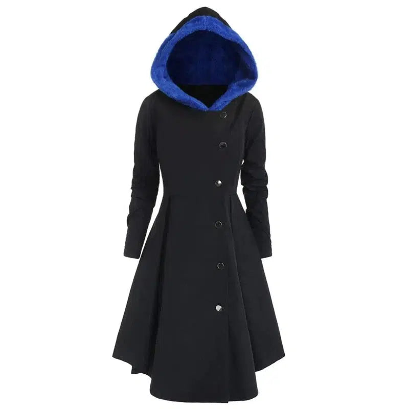 Cheky - Bombshell Christmas Trench Women's Long Hooded Coat Woman