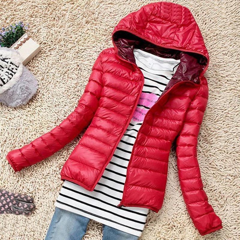 Cheky - Long sleeve hooded thin cotton coat