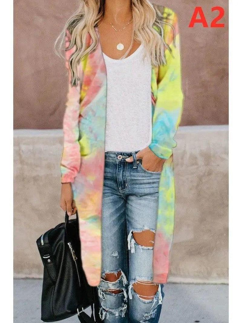 Cheky - New Streetwear Women Long Sleeve Cardigan Leopard Kimono