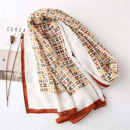 Cheky - Western Style Fashion Shawl All-match Silk Warm Scarf