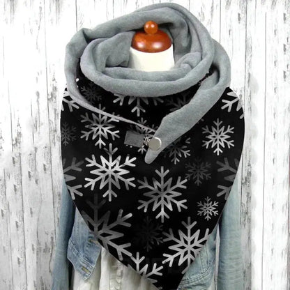 Cheky - Women Scarf Winter Fashion Printing View Art Print Button Sz